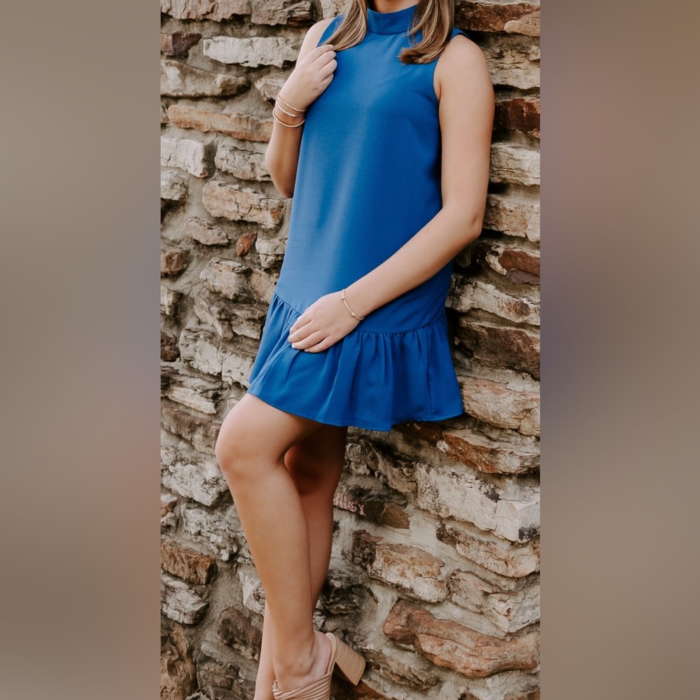 Blue Shift Dress